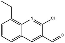 2-氯-8-乙基喹啉-3-甲醛 结构式