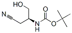 N-[(1S)-1-(氰甲基)-2-羟基-乙基]氨基甲酸叔丁酯 结构式