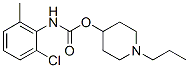 2-Chloro-6-methylcarbanilic acid 1-propyl-4-piperidinyl ester 结构式