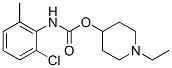 2-Chloro-6-methylcarbanilic acid 1-ethyl-4-piperidinyl ester 结构式