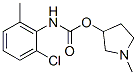 2-Chloro-6-methylcarbanilic acid 1-methyl-3-pyrrolidinyl ester 结构式