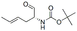 Carbamic acid, [(1R,3E)-1-formyl-3-pentenyl]-, 1,1-dimethylethyl ester (9CI) 结构式