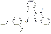 2-[(4-Allyl-2-methoxyphenoxy)methyl]-3-(o-tolyl)quinazolin-4(3H)-one 结构式