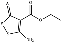 5-氨基-3-硫代3H-(1,2)二硫-4-羧酸乙酯 结构式