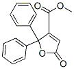 2,5-Dihydro-2,2-diphenyl-5-oxo-3-furancarboxylic acid methyl ester 结构式