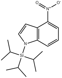 4-Nitro-1-(triisopropylsilyl)indole 结构式