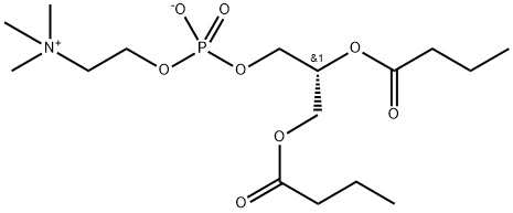 2-二丁酰-SN-甘油-3-磷酰胆碱 结构式