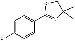 2-(4-CHLOROPHENYL)-4,5-DIHYDRO-4,4-DIMETHYLOXAZOLE 结构式
