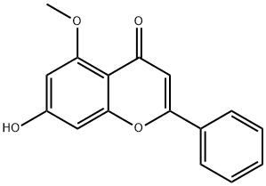 7-HYDROXY-5-METHOXY-2-PHENYL-CHROMEN-4-ONE 结构式