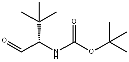 (S)-(3,3-二甲基-1-氧代丁-2-基)氨基甲酸叔丁酯 结构式