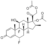 醋酸双氟拉松 结构式