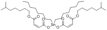 双马来酸单酯二正辛基锡 结构式