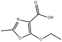5-乙氧基-2-甲基噁唑-4-羧酸 结构式