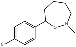 7-(p-Chlorophenyl)hexahydro-2-methyl-1,2-oxazepine 结构式