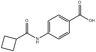 4-(环丁烷甲酰胺基)苯甲酸 结构式