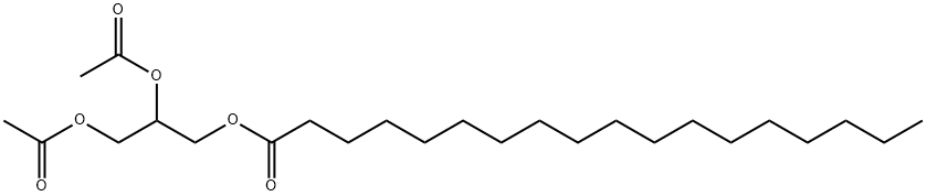 3-(硬脂酰氧基)丙烷-1,2-二乙酸二酯 结构式
