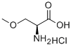 (S)-2-氨基-3-甲氧基丙酸盐酸盐 结构式