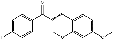 2,4-DIMETHOXY-4'-FLUOROCHALCONE, 97 结构式