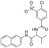 Benzamide, 4-chloro-N-[2-methyl-1-[(2-naphthalenylamino)carbonyl]propyl]-3-nitro- (9CI) 结构式