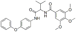 Benzamide, 3,4,5-trimethoxy-N-[2-methyl-1-[[(4-phenoxyphenyl)amino]carbonyl]propyl]- (9CI) 结构式