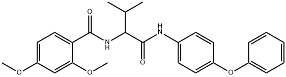 Benzamide, 2,4-dimethoxy-N-[2-methyl-1-[[(4-phenoxyphenyl)amino]carbonyl]propyl]- (9CI) 结构式
