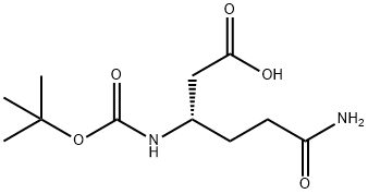 BOC-Β-高谷氨酰胺 结构式
