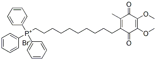 Phosphonium, 10-(4,5-dimethoxy-2-methyl-3,6-dioxo-1,4-cyclohexadien-1-yl)decyltriphenyl-, bromide 结构式