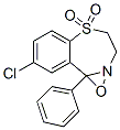 8-Chloro-3,4-dihydro-9b-phenyl-9bH-oxazirino[2,3-d][1,4]benzothiazepine 5,5-dioxide 结构式