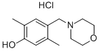 2,5-二甲基-4-(吗啉甲基)苯酚盐酸盐一水化物 结构式