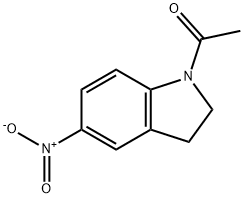 1-乙酰基-5-硝基二氢吲哚 结构式
