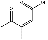 2-Pentenoic acid, 3-methyl-4-oxo-, (2Z)- (9CI) 结构式