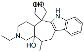 2-Ethyl-2,3,4,4a,6,11,12,12a-octahydro-12a-hydroxy-12-methylpyrido[3',4':5,6]cyclohept[1,2-b]indole-5,5(1H)-dimethanol 结构式