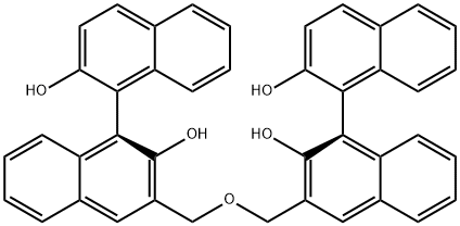 (1S,1''S)-3,3''-[氧双(亚甲基)]双-1,1'-联萘酚 结构式