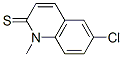 2(1H)-Quinolinethione,  6-chloro-1-methyl- 结构式