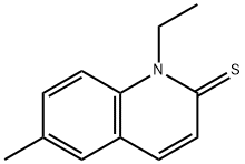 1-ETHYL-6-METHYLQUINOLINE-2-THIONE 结构式