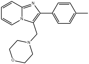 3-(Morpholinomethyl)-2-(p-tolyl)imidazo[1,2-a]pyridine 结构式
