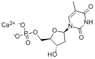 5'-胸苷酸钙 结构式