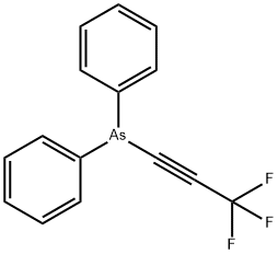 Diphenyl(3,3,3-trifluoro-1-propynyl)arsine 结构式