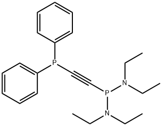Bis(diethylamino)[(diphenylphosphino)ethynyl]phosphine 结构式