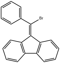 9-(溴-苯基-亚甲基)芴 结构式