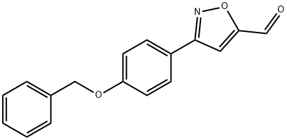 3-(4-BENZYLOXY-PHENYL)-ISOXAZOLE-5-CARBALDEHYDE 结构式