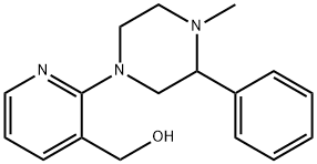 1-(3-羟甲基吡啶-2-基)-4-甲基-2-苯基哌嗪 结构式