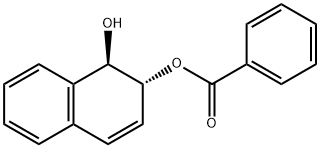 (1R,2R)-反式-1-羟基-1,2-二氢-2-苯甲酸萘酯 结构式