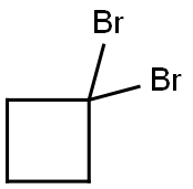 1,1-Dibromocyclobutane 结构式