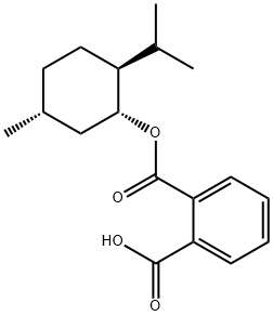(-)-单-(1R)-邻苯二甲酸薄荷酯 结构式