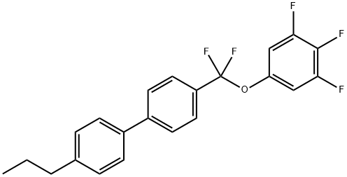 3,5-二氟-4-[(3,4,5-三氟苯基)二氟甲氧基]-4'-丙基联苯 结构式