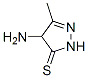 3H-Pyrazole-3-thione, 4-amino-2,4-dihydro-5-methyl- (9CI) 结构式