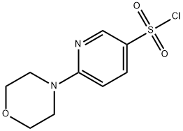 6-吗啉-4-吡啶-3-磺酰氯 结构式