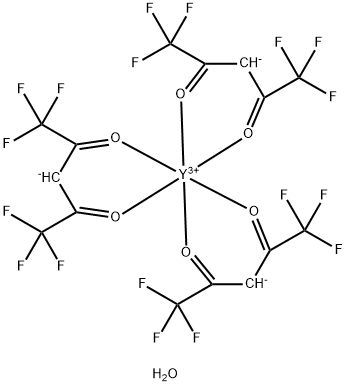 六氟乙酰丙酮钇(III) 二水合物 结构式
