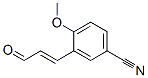 Benzonitrile, 4-methoxy-3-[(1E)-3-oxo-1-propenyl]- (9CI) 结构式